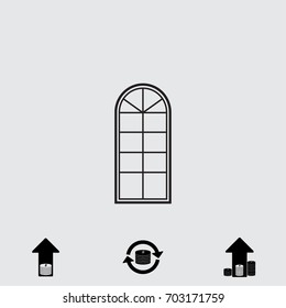 Open window vector icon