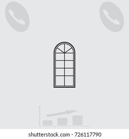 Open window vector icon