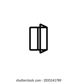 open window vector icon on white background