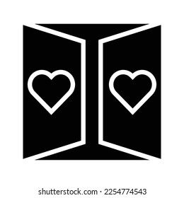 Open Window vector icon. Vector sign for mobile app and web sites