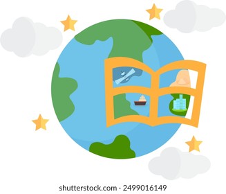 ¡Abre una ventana al mundo a través de los libros! Día de la Alfabetización, celebremos la magia de la lectura y la exploración ilimitada.