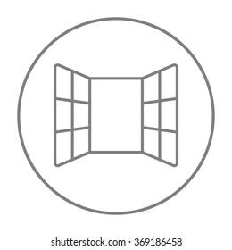 Abrir el icono de la línea de ventanas.