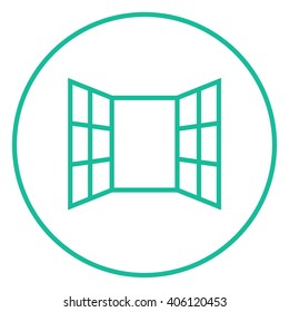 Öffnet das Symbol der Windows-Linie.
