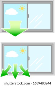 Open windows to ventilate infection control