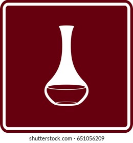signo del decantador de vinos abierto