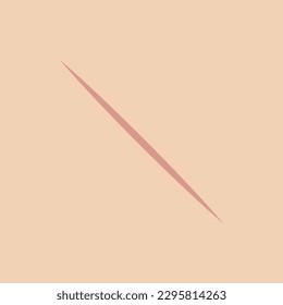 An open wound on the skin