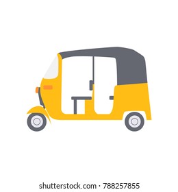 Open Yellow Tricycle Vehicle Stock Vector (Royalty Free) 788257855 ...