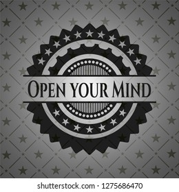 Open your Mind black emblem