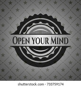 Open your Mind black emblem