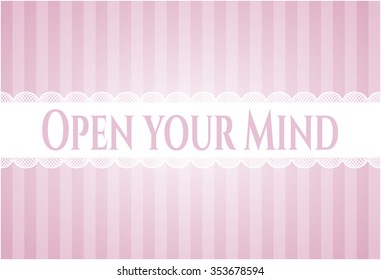 Abre tu tarjeta mental o afiche