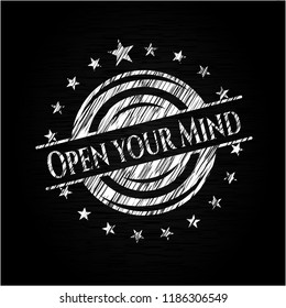 Open your Mind chalk emblem