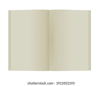 Opened blank catalogue. vector illustration