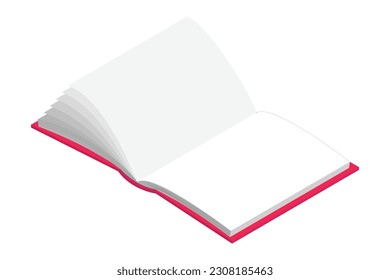 An opened blank notebook presents an inviting expanse of possibilities, waiting to be filled with thoughts, dreams, and creations.
