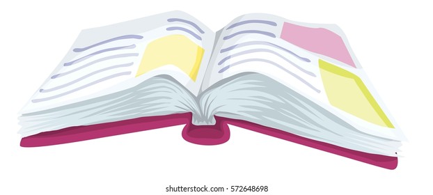 Opened book