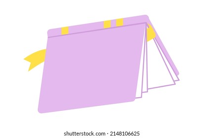Libro abierto con marcador. Icono de educación. Ilustración del vector
