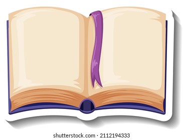 Libro abierto con ilustración de páginas vacías