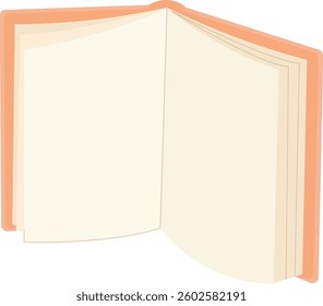 Opened Book Hand Drawn Vector Illustration