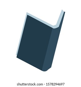 opened book icon over white background, vector illustration
