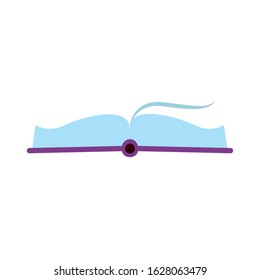 opened book icon over white background, vector illustration