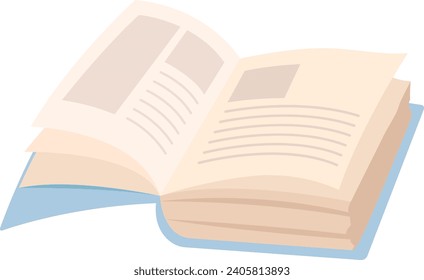 Opened Book Icon Vector Illustration