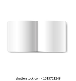 Opened Book Isolated With Gradient Mesh, Vector Illustration