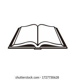 opened book line art vector design
