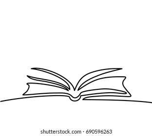 Opened Book Pages Isolated On White Stock Vector (Royalty Free) 690596263