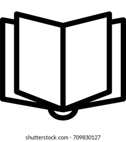 Opened Book Vector Icon