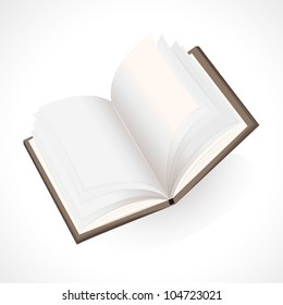 opened book vector illustration