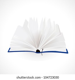 opened book vector illustration
