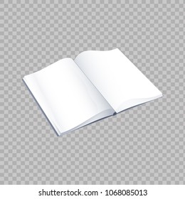 Opened book. Vector illustration.