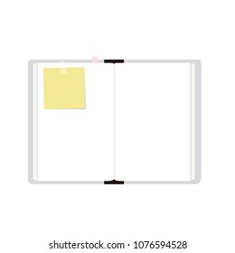 opened book vector illustration