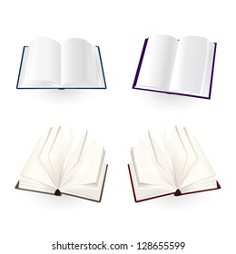 opened book vector illustration