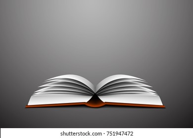 opened book - vector illustration