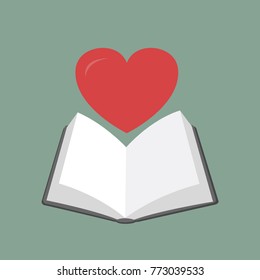 opened book vector illustration