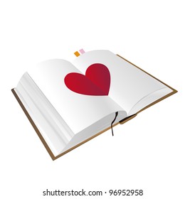 opened book vector illustration