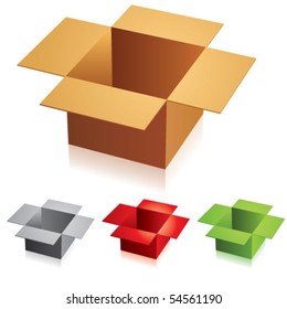 Opened box