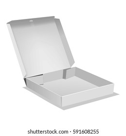 Opened box icon. Realistic illustration of opened box vector icon for web