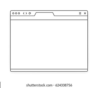 Opened browser window template. Past your content into it 