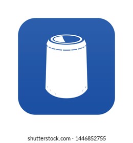 Opened bucket icon. Simple illustration of opened bucket vector icon for web