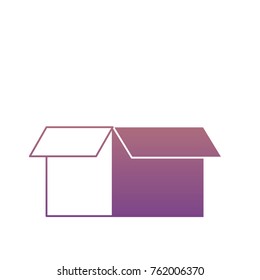 opened cardbox icon image