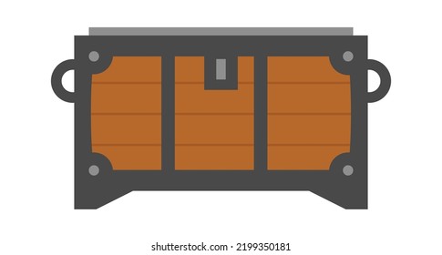 Opened chest icon. Vector illustration