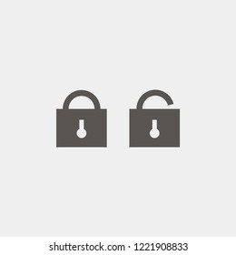 Opened and closed locks. Securiti icon