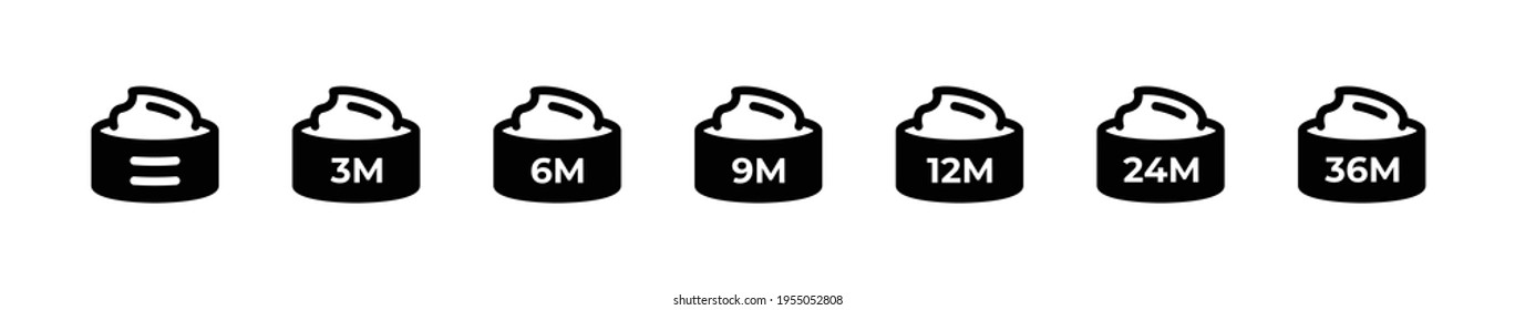 Opened cream Jar with Lid icon. Products vector illustration set. svg