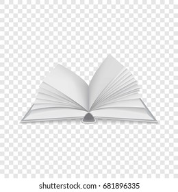 Opened dairy icon. Realistic illustration of opened dairy vector icon for web