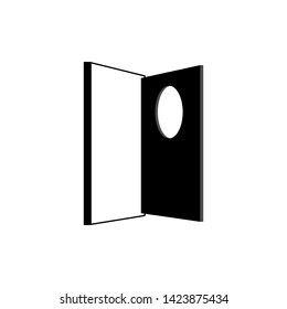 Opened Door Icon. Building Components , Architectural Element Illustration. Applied as Trendy Symbol for Design Elements, Websites, Presentation and Application - Vector. 