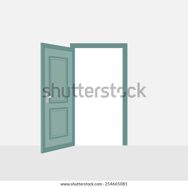 開いたドア ベクターイラスト のベクター画像素材 ロイヤリティフリー