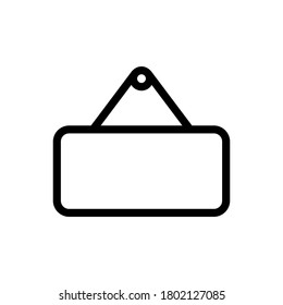 Opened (E Commerce) icon outline vector. isolated on white background