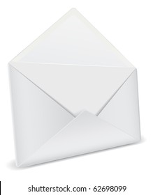 opened envelope detailed icon