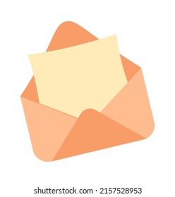 Opened envelope icon. Vector illustration